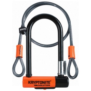 Kryptonite U-Lock Evo Mini7 med 120cm kabel