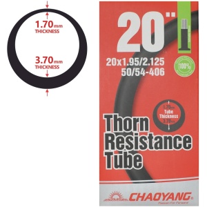 Chaoyang Slange 20x1,95-2,125 AV40mm 3,7mm Tyk