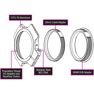 Muc-Off Crank Preload Ring - Sort