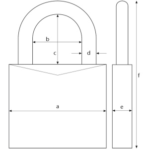 Abus Kodehængelås 145/40 - Grå