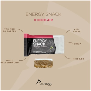 PurePower Energy Snack Hindbær & Vanilie