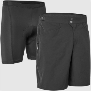 GripGrab Flow 2-i-1 Shorts - Sort