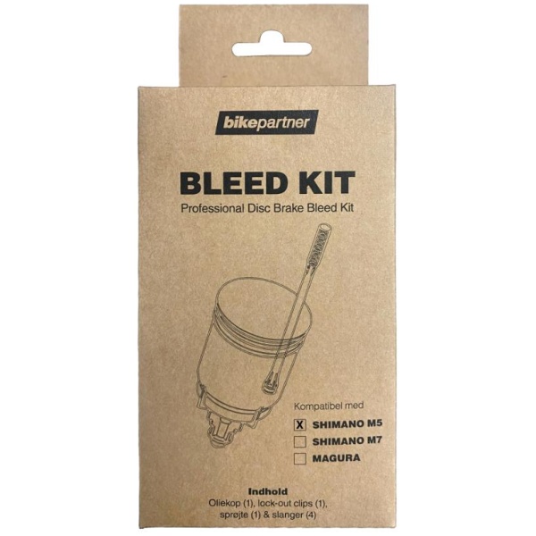 Bleeding kit til Shimano bremser med Ø5 mm påfyldningshul