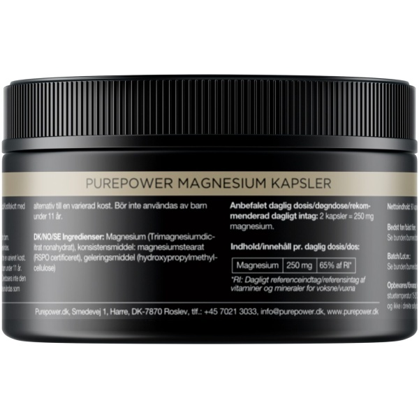 PurePower Magnesium Kapsler 90 stk.