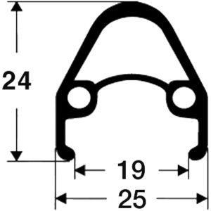 Spectra 700c DB Fælg 36H - Sølv