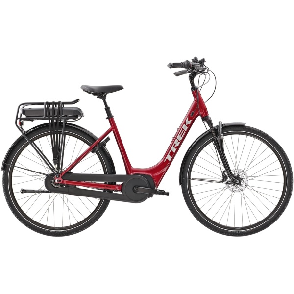 Trek District 4+ Lowstep 500Wh - Medium - Rød