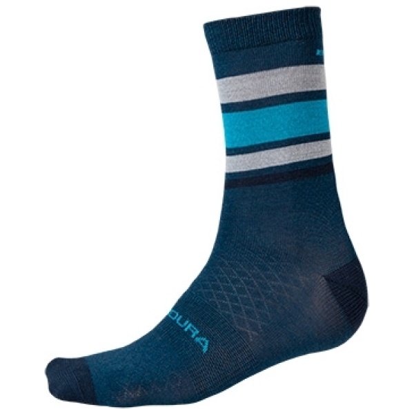 Endura BaaBaa Merino Stripe Sock - Blå