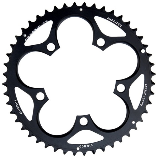 SRAM 5-huls Ø110 10speed - 48T - Sort