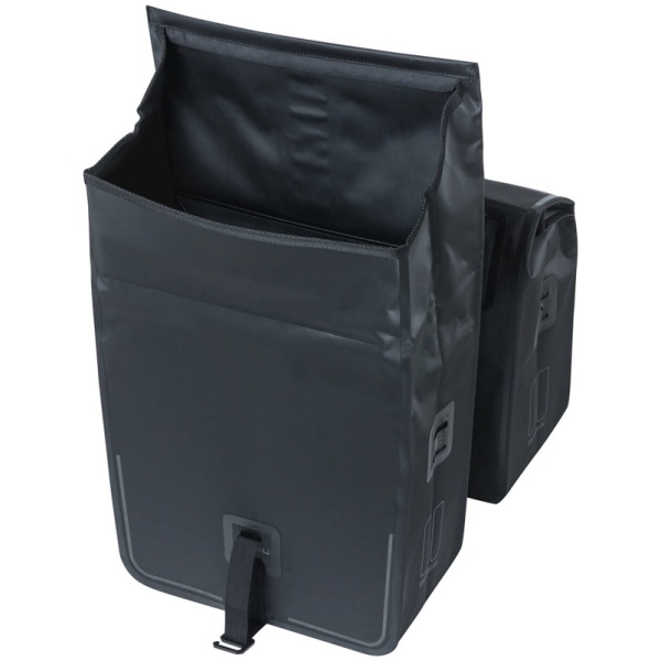 Basil Urban Dry Double Bag 50L - Sort - Image 3