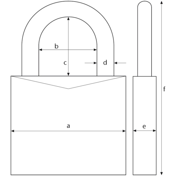 Abus Kodehængelås 145/40 - Grå - Image 2