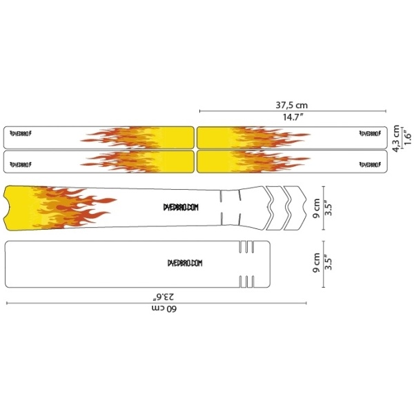 DYEDBRO Frame Protection Flames - Image 2