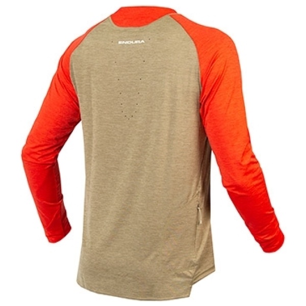 Endura SingleTrack LS Jersey - Orange - Image 3