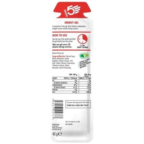 High5 EnergyGel Banan - 40g - Image 2