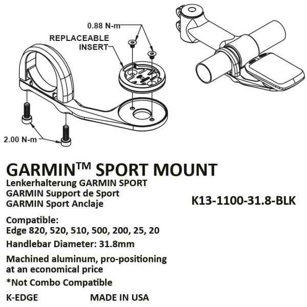 K-Edge Sport Mount Garmin - Image 3