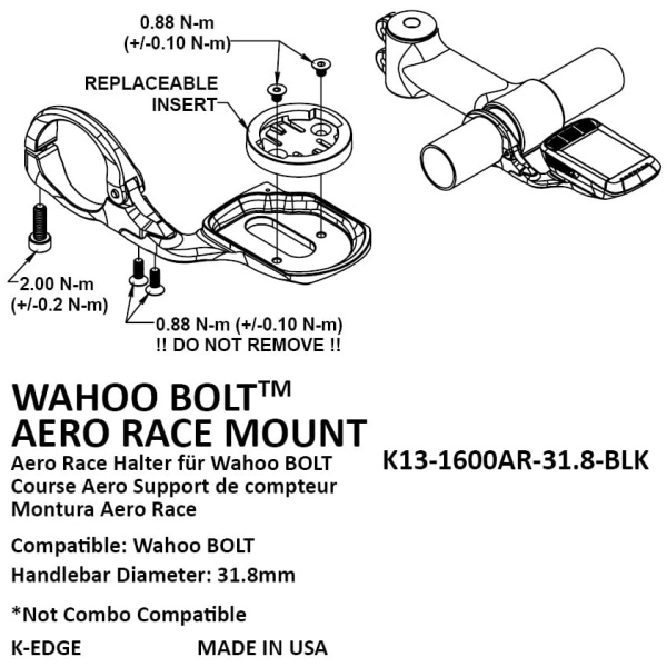 K-Edge Aero Race Wahoo Bolt - Image 3