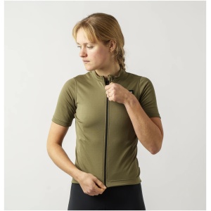 GripGrab WMS Gravelin Merinotech SS Jersey - Olivengrøn