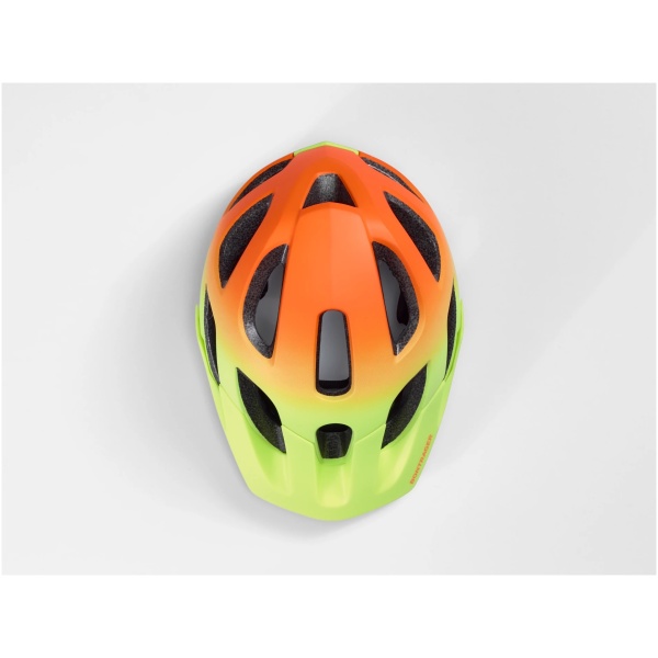 Bontrager Tyro cykelhjelm til større børn - Orange/Gul - Image 2