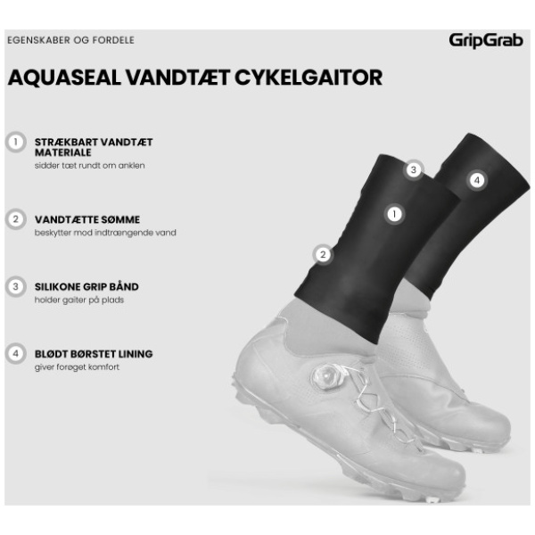 GripGrab AquaSeal Waterproof Cycling Gaiter - Image 3